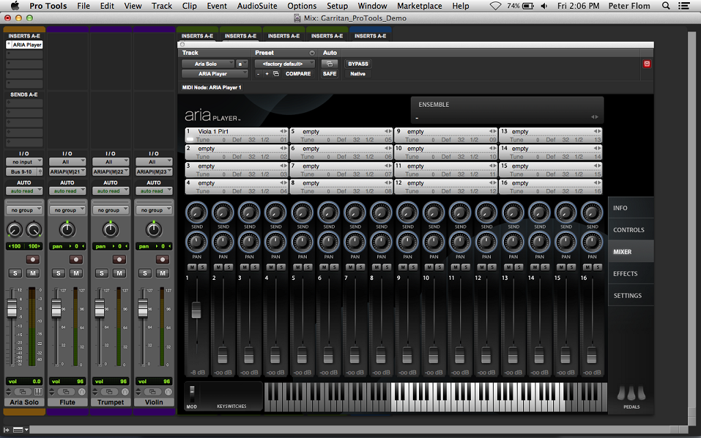 Using Garritan sounds in Digital Performer 8